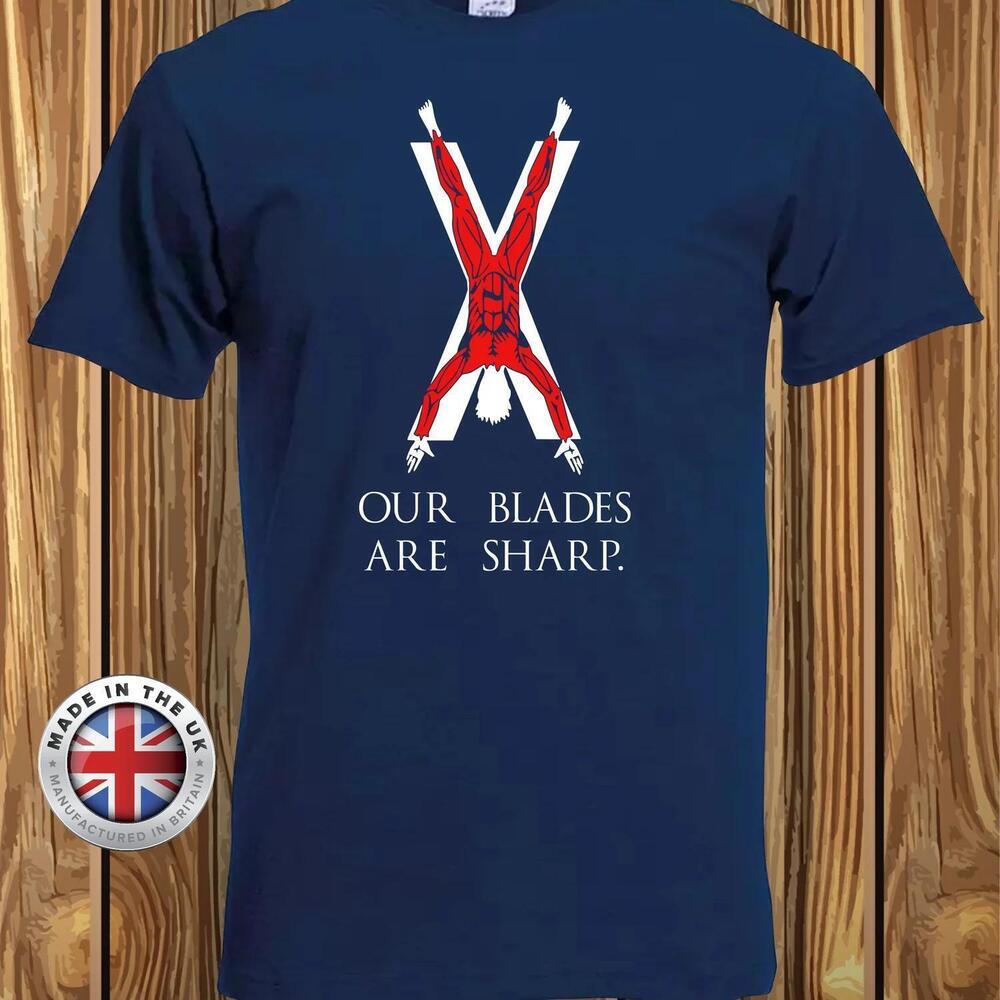 Game Of Thrones T-Shirt House Bolton Flayed Man - Navy Cotton